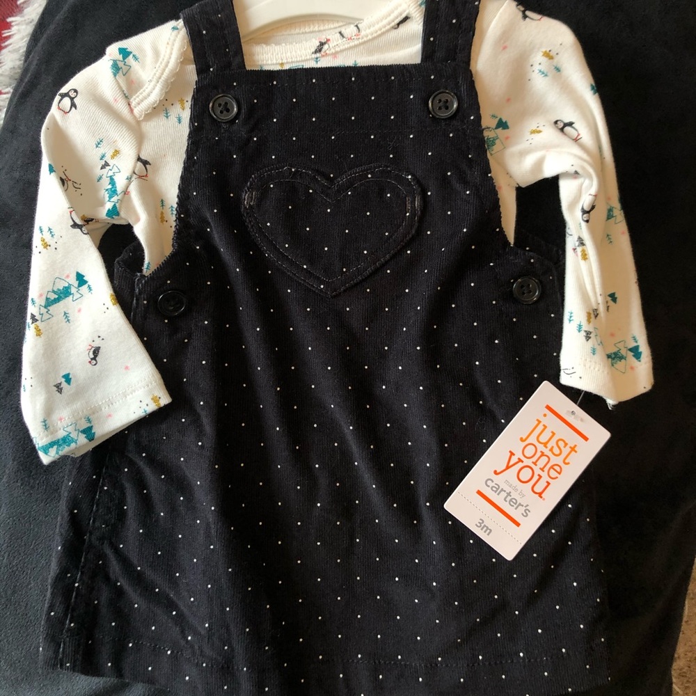 3 month NWT overall outfit
